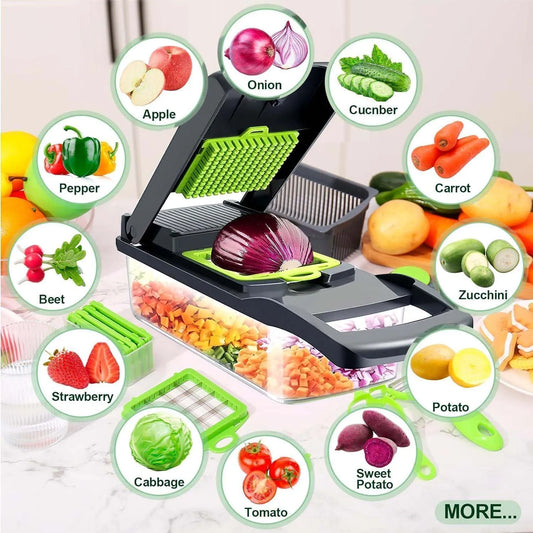 16-in-1 Multipurpose Vegetable & Fruit Chopper | UrbanStack