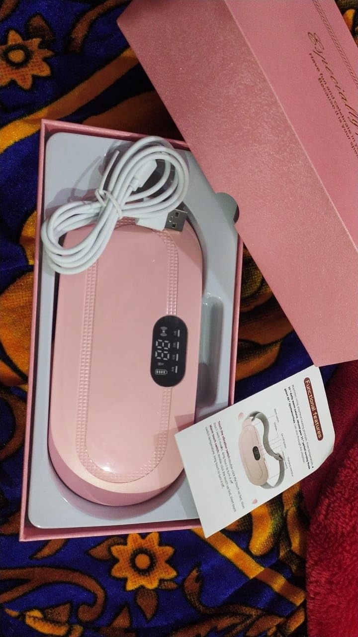UrbanStack™ Wellness Heat Belt Cordless USB-Rechargeable Heating Pad + Vibration Massage Relief on the go — feel comfort wherever, whenever
